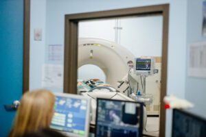 dog in MRI machine at Veterinary Neurologist