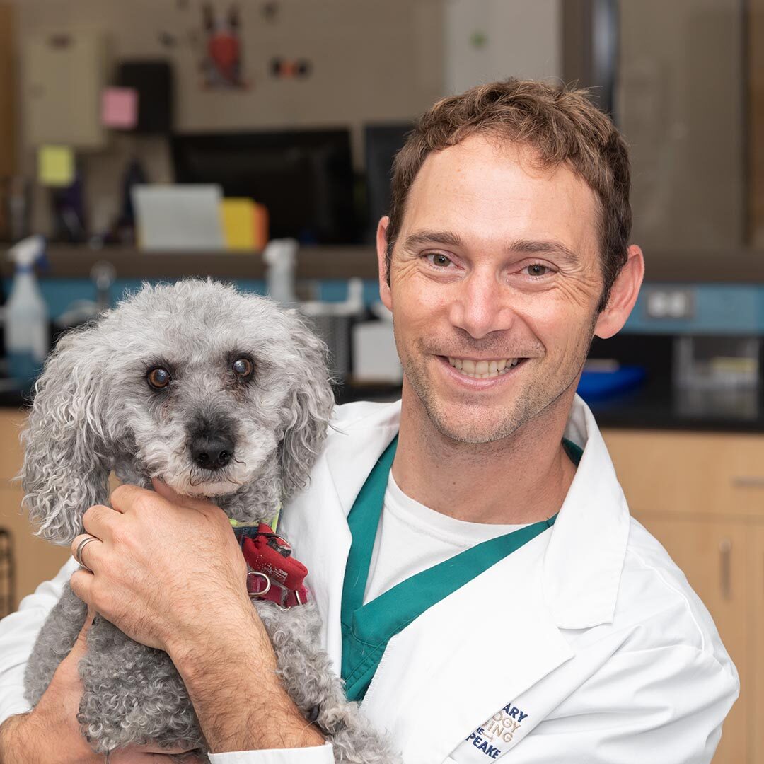 Dr. Nick Archambault with small patient
